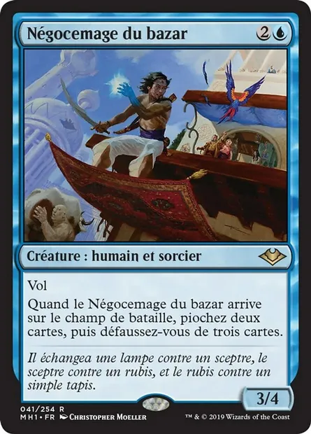 Négocemage du bazar, carte Magic MH1 41 — extension Horizons du Modern