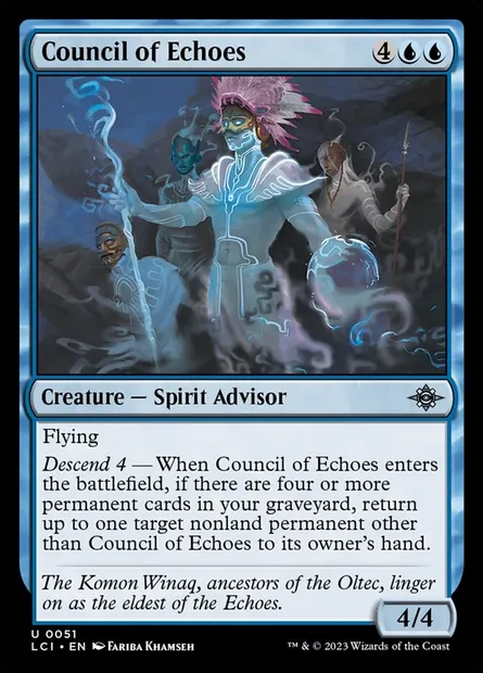 Council of Echoes, Magic card LCI 51 — The Lost Caverns of Ixalan set