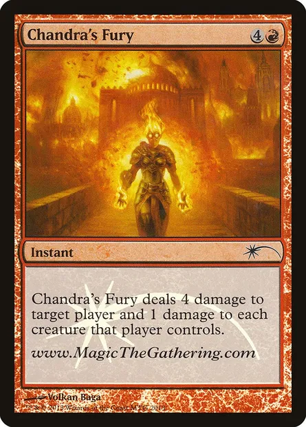 Furie de Chandra, carte Magic PURL 5 — extension URL/Convention Promos