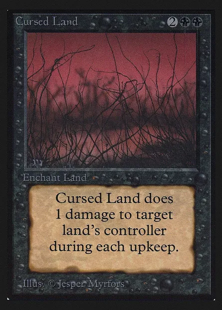 Cursed Land, Magic card CEI 98 — Intl. Collectors' Edition set