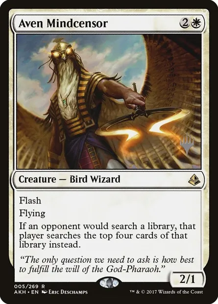 Aven Mindcensor, Magic card PAKH 5p — Amonkhet Promos set