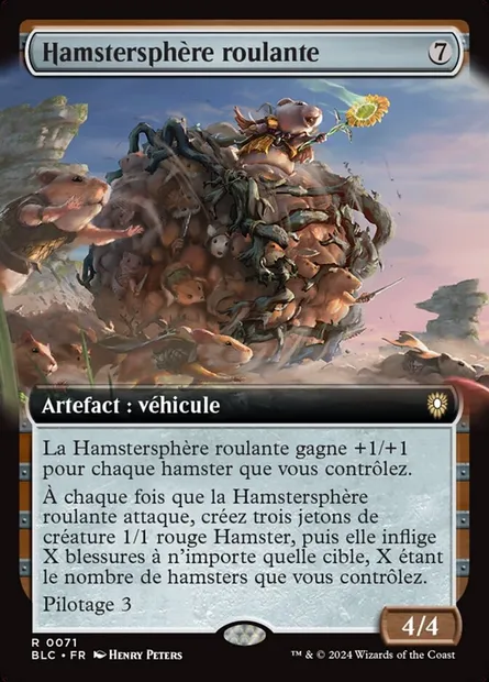 Hamstersphère roulante, carte Magic BLC 71 — extension Bloomburrow Commander