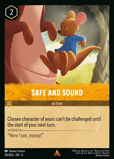 Safe and Sound, Disney Lorcana card CH6-030 — Azurite Sea set