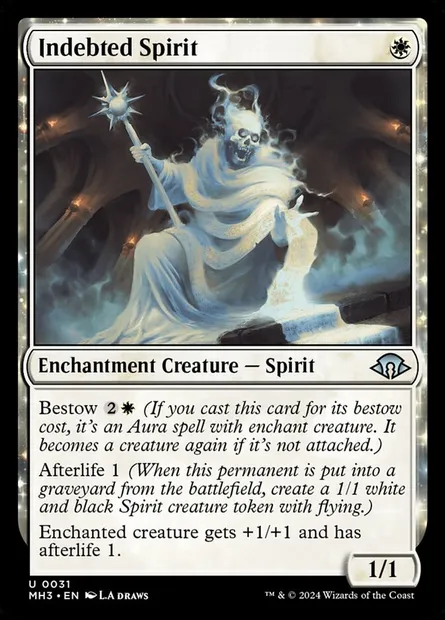 Indebted Spirit, Magic card MH3 31 — Modern Horizons 3 set