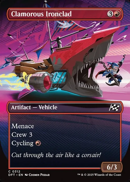 Clamorous Ironclad, Magic card DFT 312 — Aetherdrift set