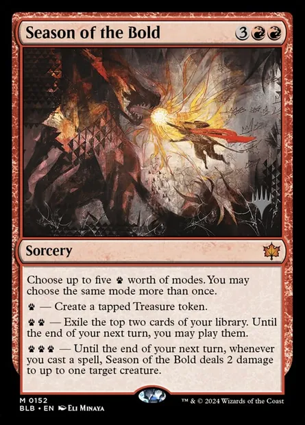 Season of the Bold, Magic card PBLB 152p — Bloomburrow Promos set