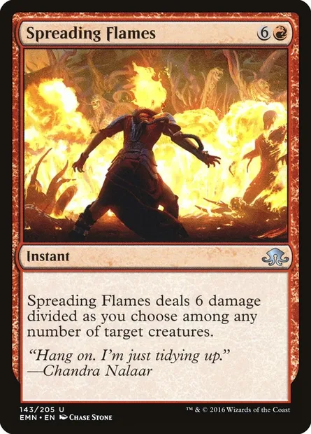 Spreading Flames, Magic card EMN 143 — Eldritch Moon set