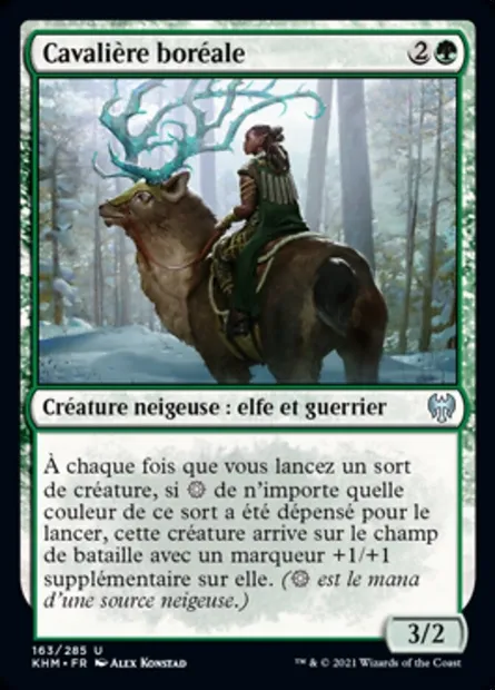 Cavalière boréale, carte Magic KHM 163 — extension Kaldheim