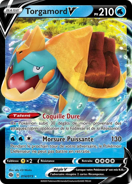 Torgamord V, carte Pokémon CPA 14 — extension La Voie du Maître