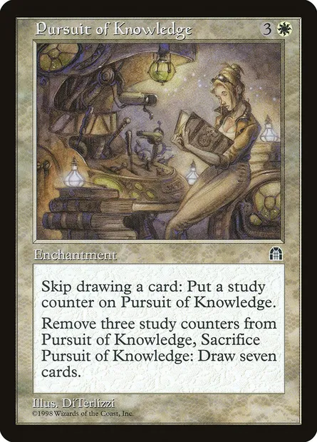 Pursuit of Knowledge, Magic card STH 10 — Stronghold set