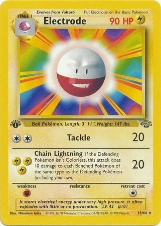Électrode, carte Pokémon ERR 018 — extension Pokémon Misprints