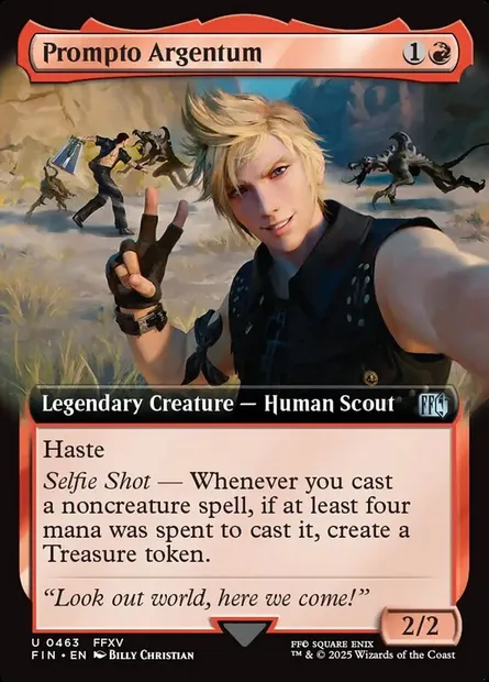 Prompto Argentum, Magic card FIN 463 — Final Fantasy set