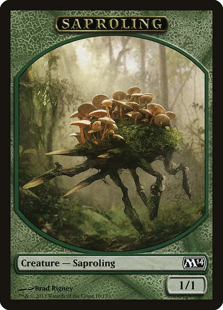 Saproling, Magic card TM14 10 — Magic 2014 Tokens set
