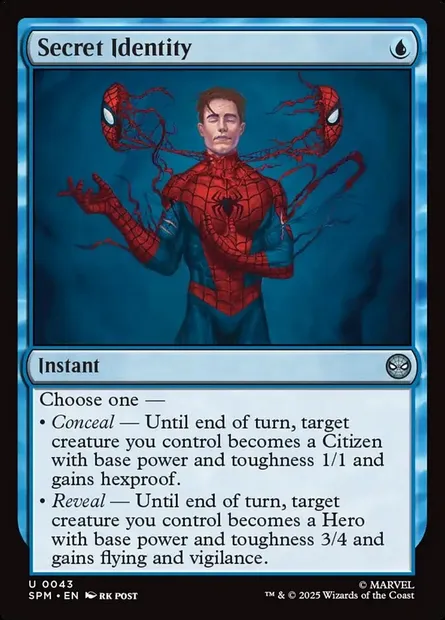 Secret Identity, Magic card SPM 43 — Marvel's Spider-Man set