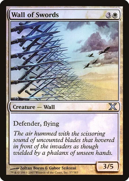 Wall of Swords, Magic card 10E 57★ — Tenth Edition set