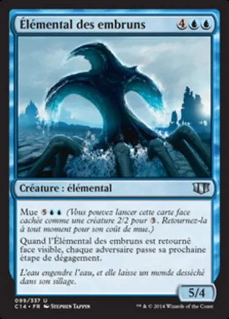 Élémental des embruns, carte Magic C14 99 — extension Commander 2014