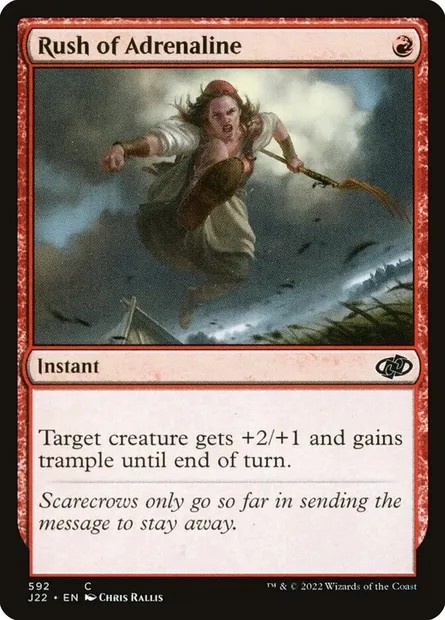 Rush of Adrenaline, Magic card J22 592 — Jumpstart 2022 set