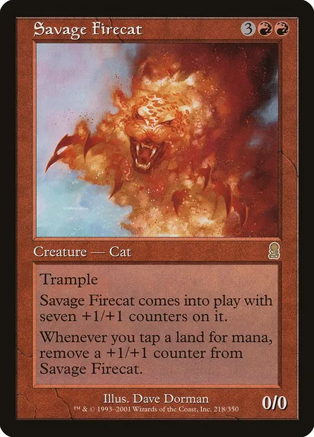 Chatfeu sauvage, carte Magic ODY 218 — extension Odyssée