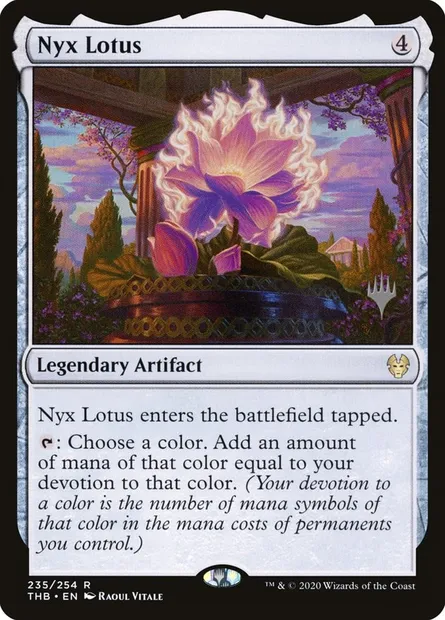 Nyx Lotus, Magic card PTHB 235p — Theros Beyond Death Promos set