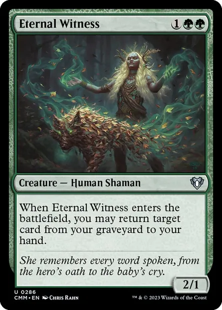 Eternal Witness, Magic card CMM 286 — Commander Masters set