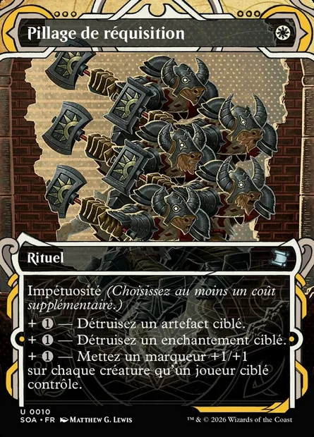 Pillage de réquisition, carte Magic SOA 10 — extension Secrets of Strixhaven Mystical Archive