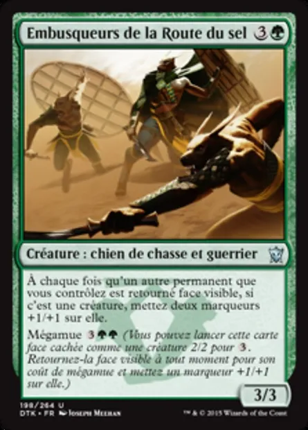 Embusqueurs de la Route du sel, carte Magic DTK 198 — extension Les Dragons de Tarkir