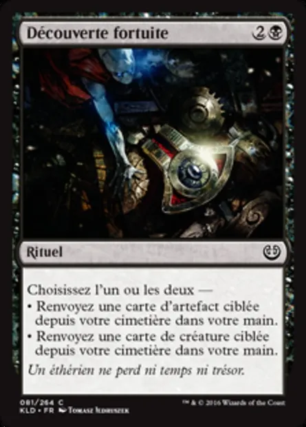 Découverte fortuite, carte Magic KLD 81 — extension Kaladesh