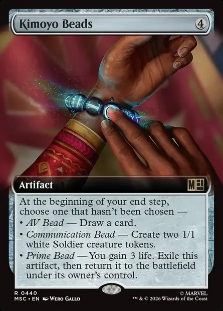 Kimoyo Beads, Magic card MSC 440 — Marvel Super Heroes Commander set