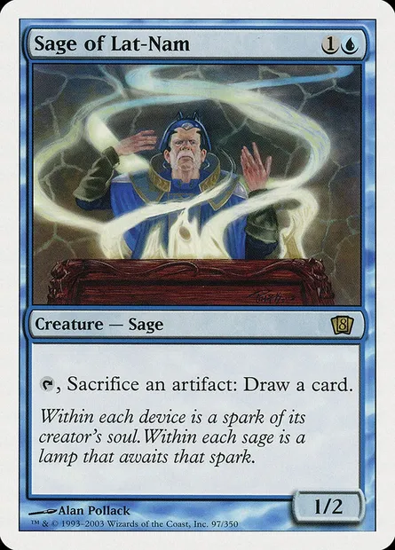 Sage of Lat-Nam, Magic card 8ED 97 — Eighth Edition set