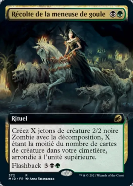 Récolte de la meneuse de goule, carte Magic MID 372 — extension Innistrad : chasse de minuit