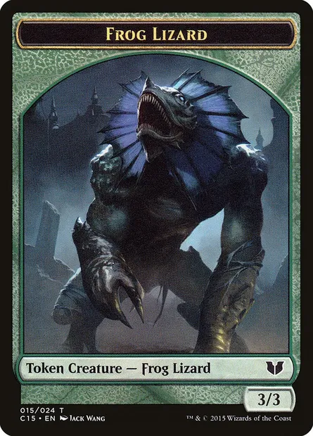 Frog Lizard, carte Magic TC15 15 — extension Commander 2015 Tokens