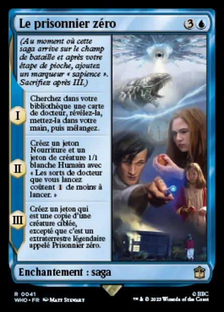 Le prisonnier zéro, carte Magic WHO 41 — extension Doctor Who