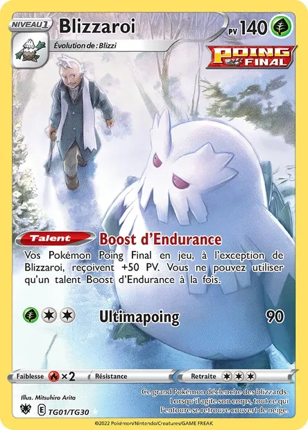 Blizzaroi, carte Pokémon ASR TG01 — extension Astres Radieux