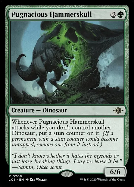 Pugnacious Hammerskull, Magic card LCI 208 — The Lost Caverns of Ixalan set