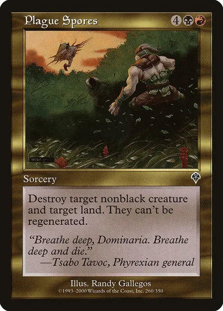 Plague Spores, Magic card INV 260 — Invasion set