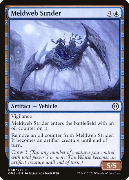 Meldweb Strider, Magic card ONE 60 — Phyrexia: All Will Be One set