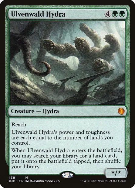 Ulvenwald Hydra, Magic card JMP 439 — Jumpstart set