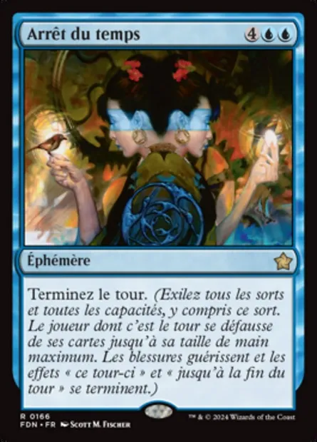 Arrêt du temps, carte Magic FDN 166 — extension Foundations
