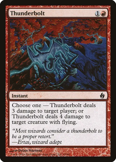 Eclair foudroyant, carte Magic PD2 19 — extension Premium Deck Series: Fire and Lightning