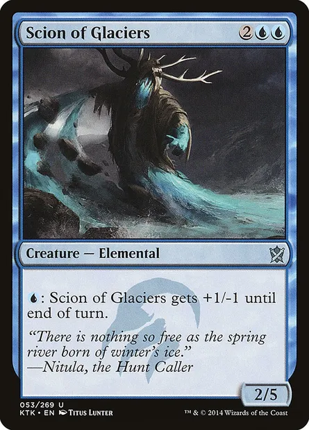 Scion of Glaciers, Magic card KTK 53 — Khans of Tarkir set