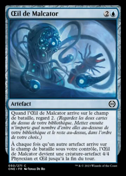 Œil de Malcator, carte Magic ONE 50 — extension Tous Phyrexians