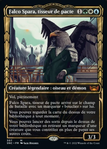 Falco Spara, tisseur de pacte, carte Magic SNC 307 — extension Les rues de la Nouvelle-Capenna