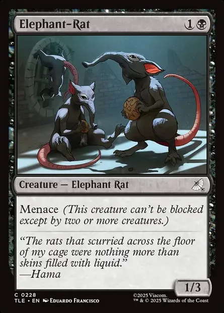 Elephant-Rat, Magic card TLE 228 — Avatar: The Last Airbender Eternal set