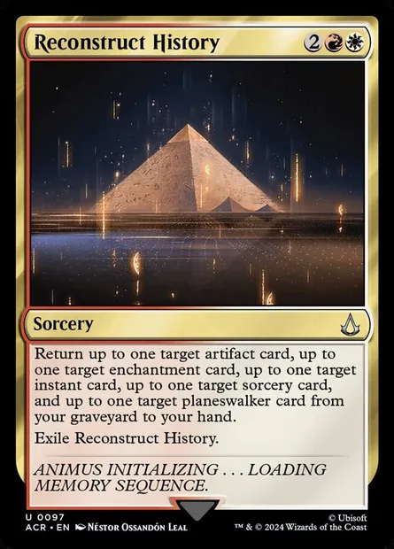 Reconstruct History, Magic card ACR 97 — Assassin's Creed set