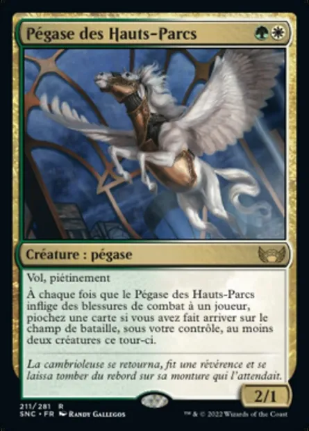 Pégase des Hauts-Parcs, carte Magic SNC 211 — extension Les rues de la Nouvelle-Capenna