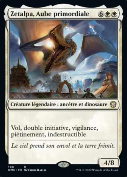 Zetalpa, Aube primordiale, carte Magic DMC 108 — extension Dominaria United Commander