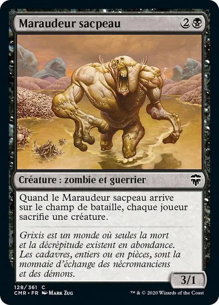 Maraudeur sacpeau, carte Magic CMR 128 — extension Commander Legends