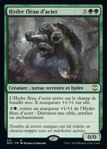 Hydre fléau d'acier, carte Magic NCC 313 — extension New Capenna Commander