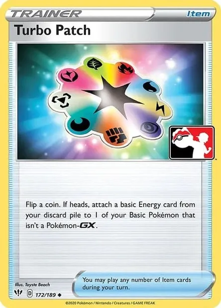 Fortifiant Turbo, carte Pokémon PPS 172 — extension Play! Pokémon Prize Pack Series