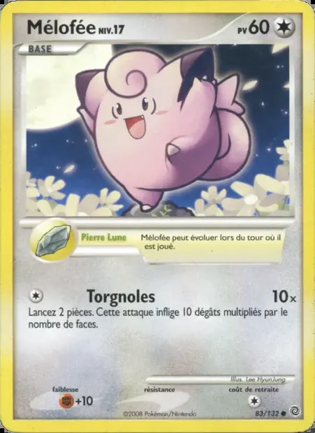 Mélofée, carte Pokémon SW 83 — extension Merveilles Secrètes